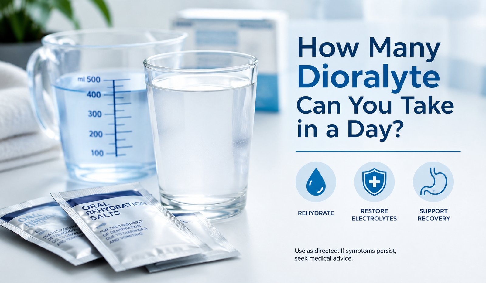 How Many Dioralyte Can You Take in a Day